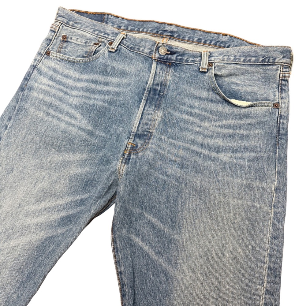Levi's 501 Original Fit Jeans Mens 38x30 Blue Denim Button Fly Straight Leg Pant